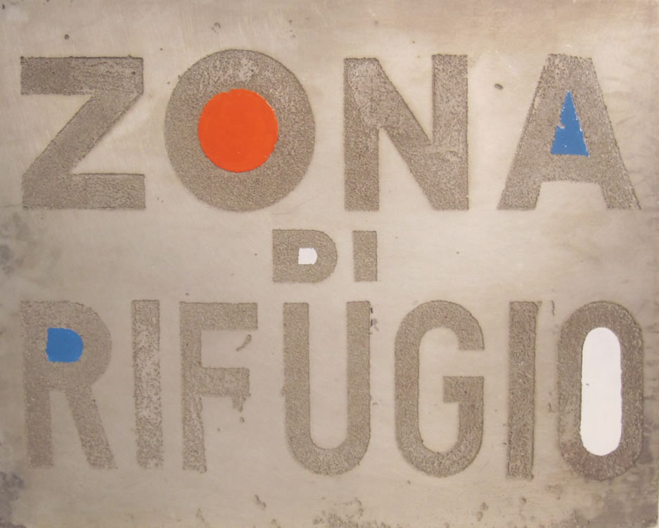 Zona di Rifugio plate